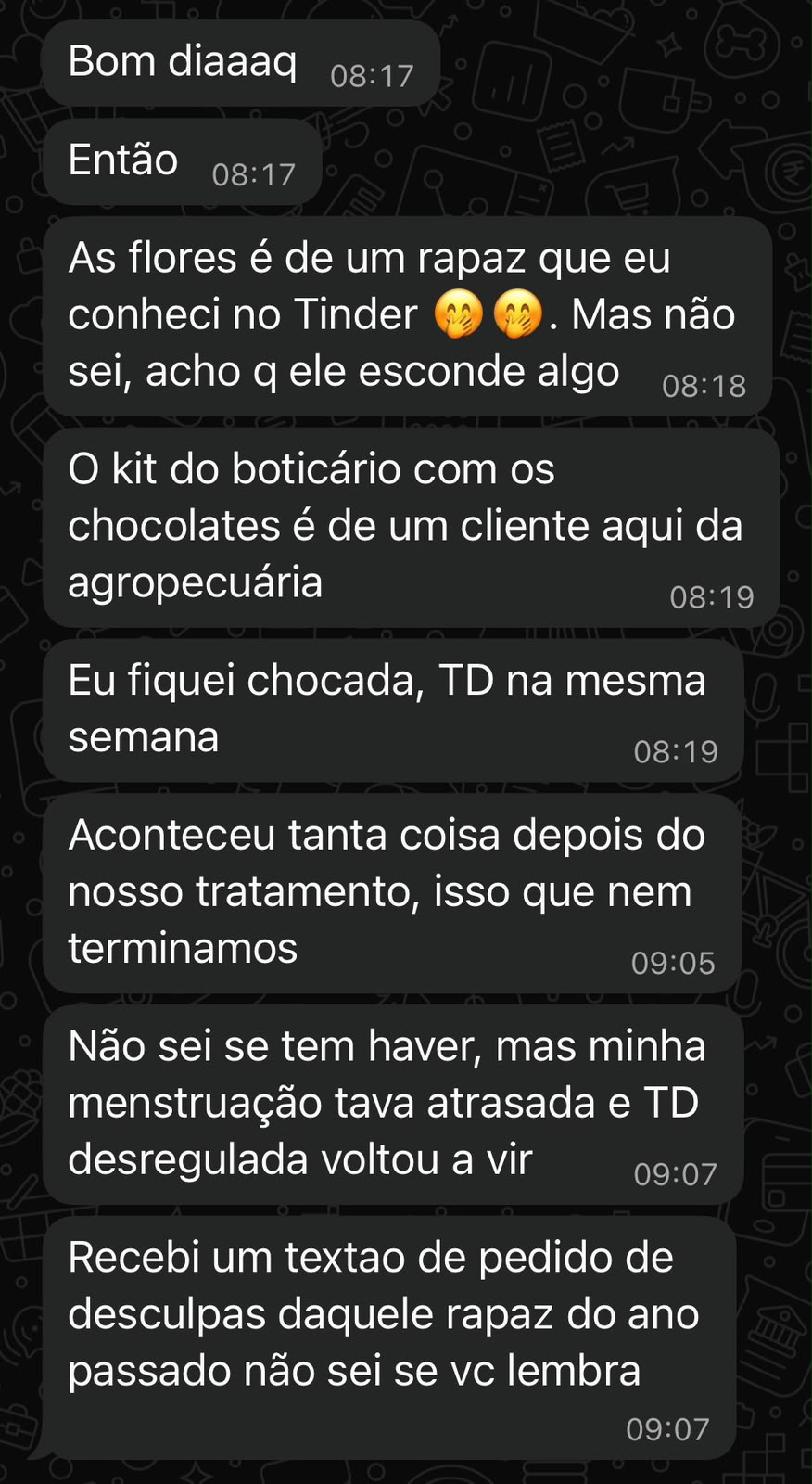 Print de conversa no WhatsApp - depoimento de cliente